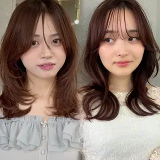 ミディアム カラー 韓国ヘア🇰🇷／艶 カラー🫧/木村和生のヘアスタイル