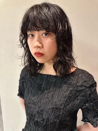 ミディアム パーマ お悩み解決パーマ hana🩰のヘアスタイル