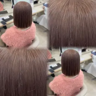 セミロング カラー ボブ ·˖Reika·˖✩のヘアスタイル