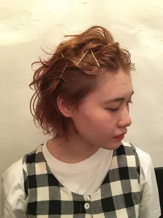 ショート カラー BRUNTJET所属・MAEDA MADOKAのヘアスタイル