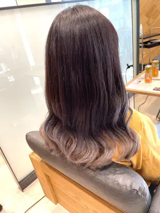 セミロング コトネ🫧 韓国風レイヤーカットのヘアスタイル