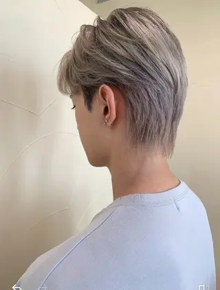 ショート カラー メンズ 伴藤 寿男のヘアスタイル