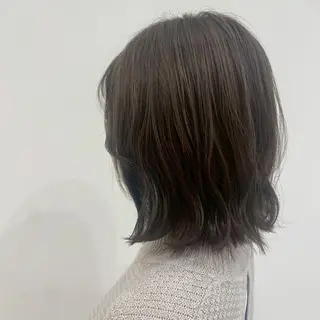 ミディアム カラー パーマ ヘアアレンジ 肥後 有紗のヘアスタイル