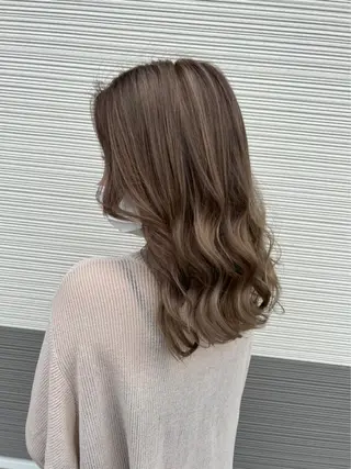 セミロング カラー TELAHAIR 副代表　菊池謙のヘアスタイル