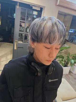 ショート カラー メンズ ‪🌿パーマ大好評 メンズヘア🌿ワタルのヘアスタイル