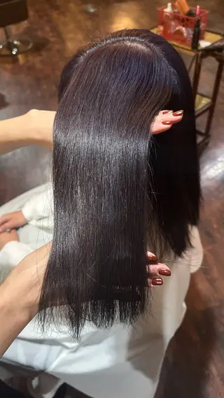 ミディアム カラー 種村 紗菜のヘアスタイル