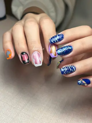 ネイル καρδιά -ｶﾙﾃﾞｨｱ-のネイルデザイン