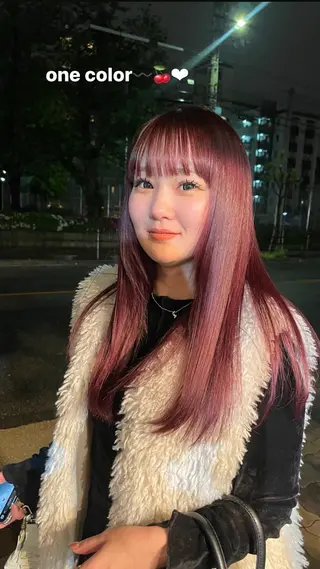 カラー ﾁｶｼﾂ/ ﾌｳｶのヘアスタイル