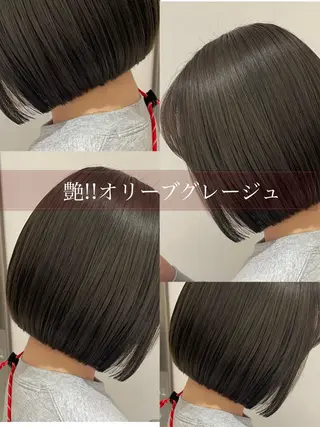 ミディアム カラー コテ巻き風パーマ✨ 韓国ヘア🤎近下菜央のヘアスタイル