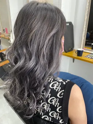 セミロング カラー peqss/ keita🏄‍♂️のヘアスタイル