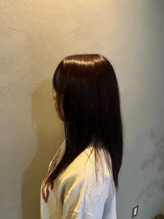 カラー yuto /ブリーチ /艶カラー/縮毛矯正のヘアスタイル