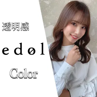 セミロング カラー 個室サロンLOUIMADNA栄店所属・髪質改善美容師 個室サロン白金厚哉のヘアスタイル