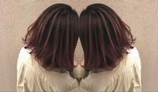 ミディアム カラー ヘアアレンジ アンドウ ユウ/ レイヤーカット/韓国のヘアスタイル