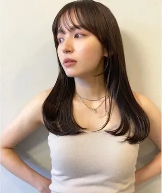 ロング 似合わせカット‪// 鶴我万唯華のヘアスタイル