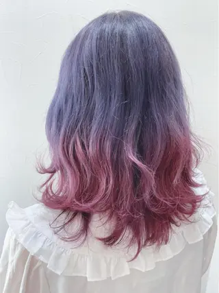 セミロング カラー ARISA🦋推し・ アニメカラー/派手髪のヘアスタイル