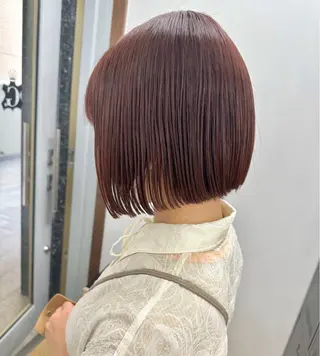 ショート カラー 🤎ケアブリーチ/ カット/酸スト🤎のヘアスタイル