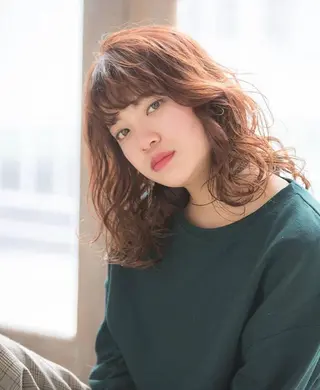 セミロング 髪質改善×矯正🫧 韓国ヘアasamiのヘアスタイル