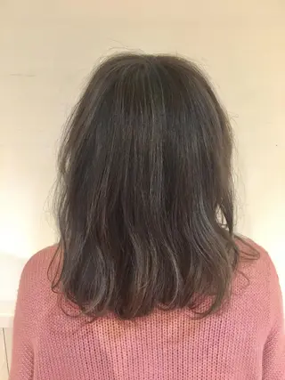 ミディアム カラー パーマ さかい なつみのヘアスタイル