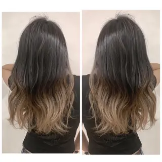 ロング カラー 京都大人女性ショート 徒歩1分/秋山のヘアスタイル