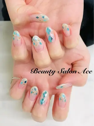 ネイル Beauty Salon Ace(ネイルサロン エース)所属・池袋フィルイン Ace♡長さだしのネイルデザイン