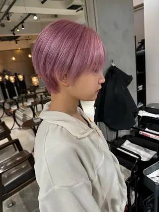 ショート カラー 💜ハイトーン💛 マジカルかいちゃんのヘアスタイル