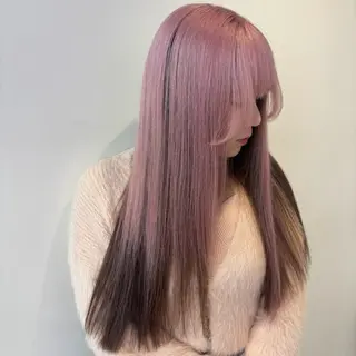 ロング カラー Ren. 🦋デザインカラーのヘアスタイル