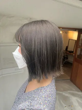 ミディアム カラー FUJINO RYOのヘアスタイル