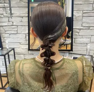 セミロング カラー ヘアアレンジ GO TODAY SHEiRE SALON所属・カラーソムリエ取得 多田まこのヘアスタイル