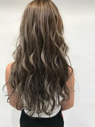 ロング カラー 韓国ヘア/耳ツボジュ エリー♡ayumuのヘアスタイル