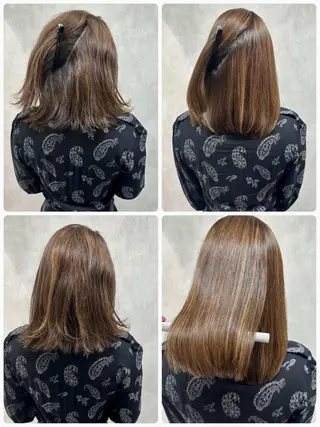 ミディアム 満足度⭕️縮毛矯正師 谷口にお任せを👍のヘアスタイル