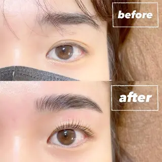 セミロング カラー パーマ ヘアアレンジ メンズ キッズ ネイル マツエク・マツパ アイブロウ 𝑹 eyelashのマツエク・マツパデザイン