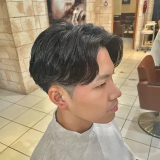 ショート パーマ メンズ すげ さやかのヘアスタイル