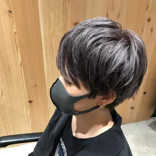 ショート カラー パーマ ヘアアレンジ メンズ パーソナルカラー合わ せたカラー🤍なつみのヘアスタイル