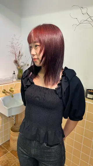 ミディアム カラー Seeknext // Rukaのヘアスタイル