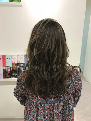 ロング カラー ri saのヘアスタイル