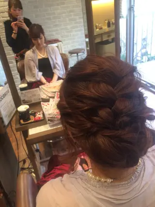 ヘアアレンジ 藤井 菜緒のヘアスタイル