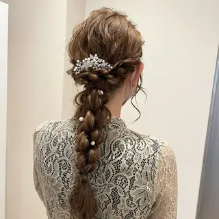 ロング ヘアアレンジ サソウ ユリエ🥥のヘアスタイル