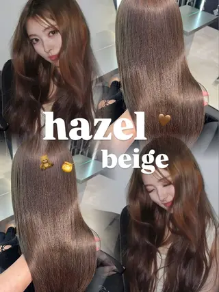 ロング カラー 韓国×ワンホン 艶カラー/ハヅキ🎀のヘアスタイル