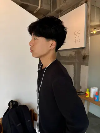 パーマ メンズ mirai/レイヤー ボブ/ショートのヘアスタイル