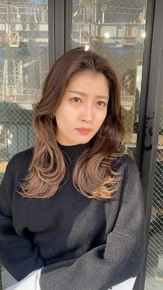 セミロング カラー パーマ ヘアアレンジ メンズ キッズ ネイル マツエク・マツパ アイブロウ foi. フォワ所属・🇰🇷韓国トレンド ヘア🇰🇷高田のヘアスタイル