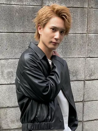 ミディアム 艶カラー/フェイス レイヤー/たむのヘアスタイル