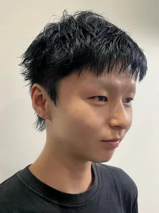 ショート メンズ パーマ/縮毛矯正 揚村武斗のヘアスタイル