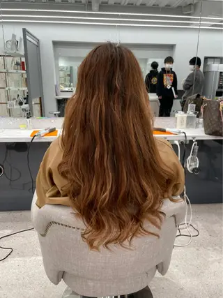ロング 京都レイヤーカット/ 縮毛矯正/羽柴りくのヘアスタイル