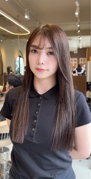 ロング カラー lafithhair ruu.南本庄のヘアスタイル