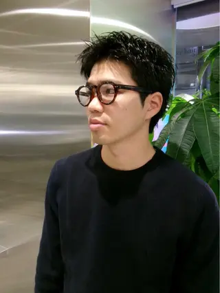 ショート ARISA︎ ハイトーン/メンズCのヘアスタイル