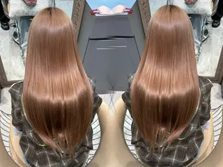 ロング カラー 透明感カラー×ケア ブリーチTakeruのヘアスタイル