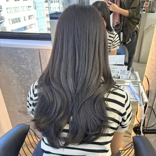 セミロング 髪質改善/縮毛矯正/ 韓国ヘア/矢野のヘアスタイル