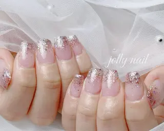 ネイル Jolly チップ長さだしのネイルデザイン