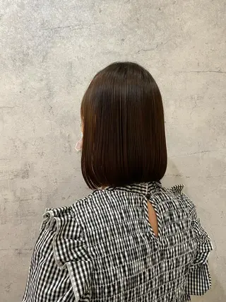 ミディアム パーマ yuite 新河岸のヘアスタイル