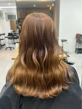 セミロング カラー いろあそび所属・12月限定🉐カット モデル募集🉐のヘアスタイル